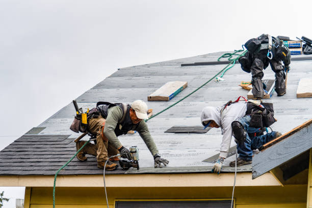 Professional Gutter Installation technician working in Twin Lakes, WI